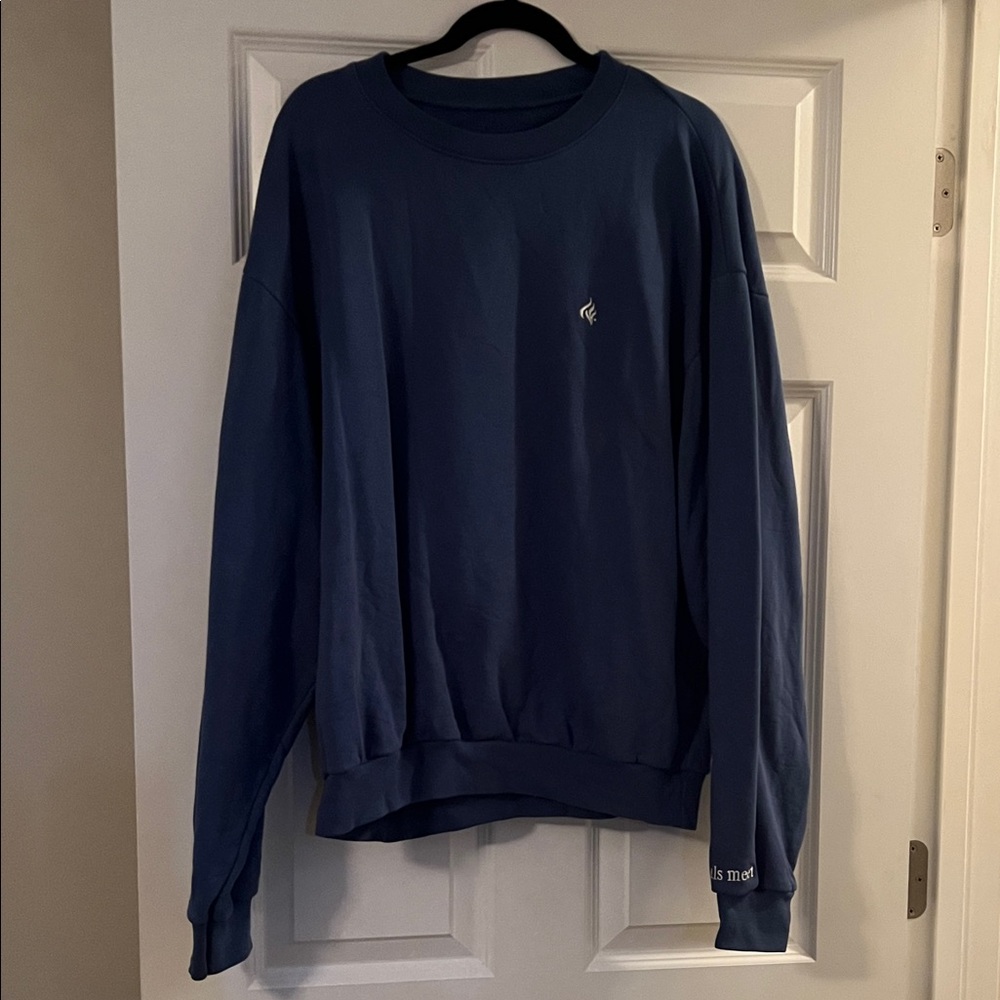 Twinflames bright blue sweatshirt